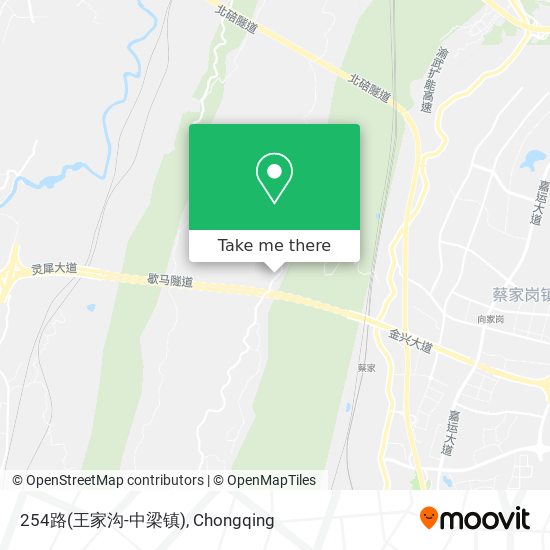 254路(王家沟-中梁镇) map