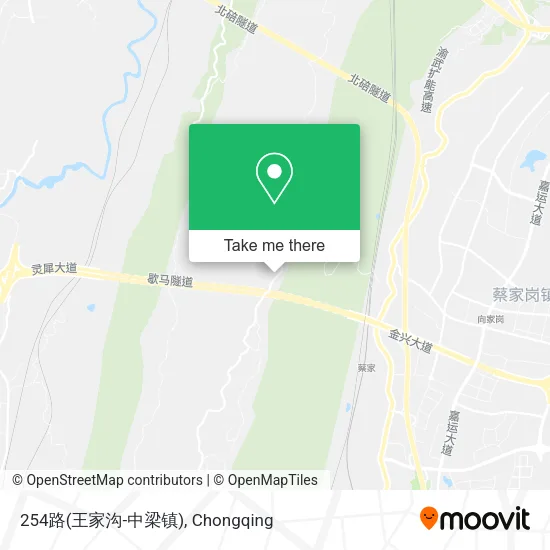 254路(王家沟-中梁镇) map