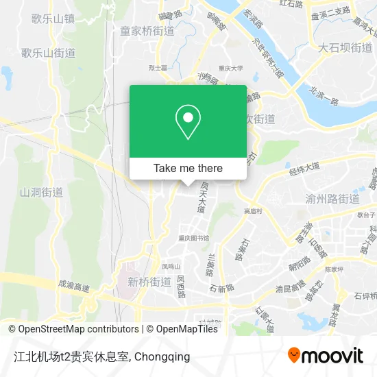 江北机场t2贵宾休息室 map