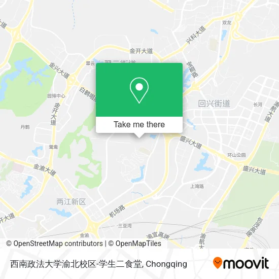 西南政法大学渝北校区-学生二食堂 map