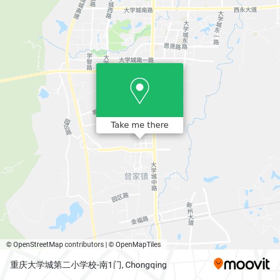 重庆大学城第二小学校-南1门 map