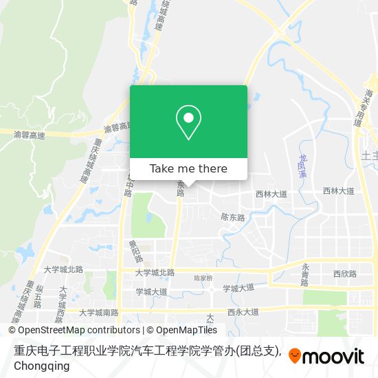 重庆电子工程职业学院汽车工程学院学管办(团总支) map