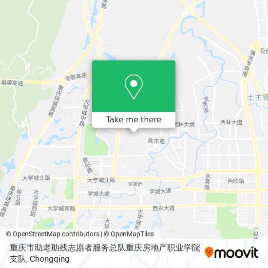 重庆市助老助残志愿者服务总队重庆房地产职业学院支队 map
