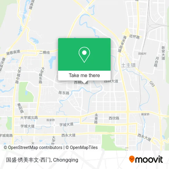 国盛·绣美丰文-西门 map