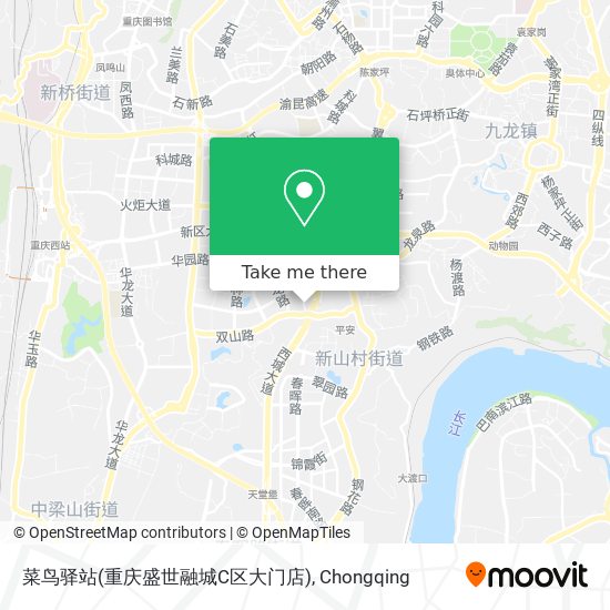 菜鸟驿站(重庆盛世融城C区大门店) map