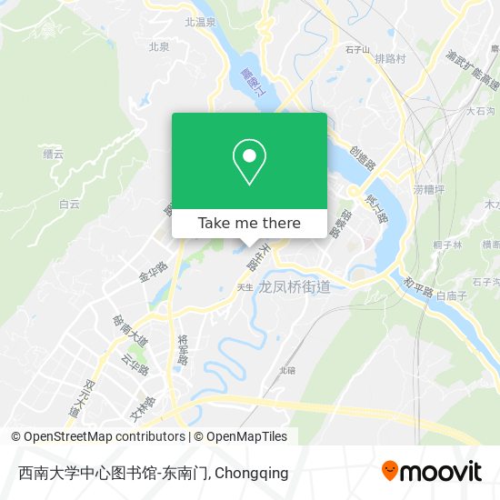 西南大学中心图书馆-东南门 map