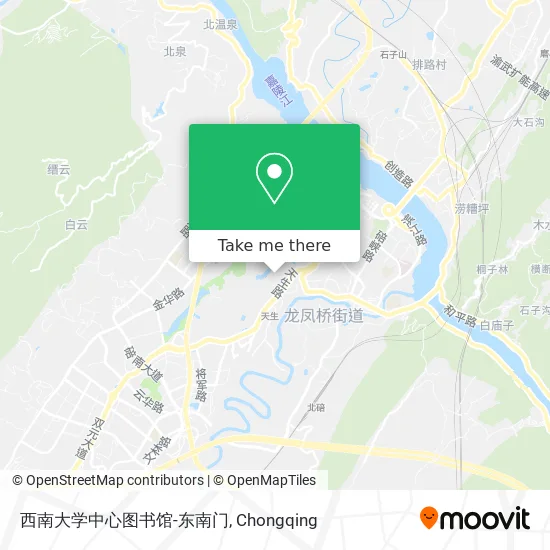 西南大学中心图书馆-东南门 map