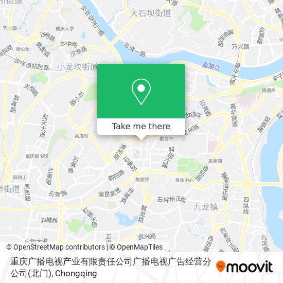 重庆广播电视产业有限责任公司广播电视广告经营分公司(北门) map