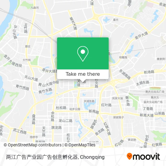 两江广告产业园广告创意孵化器 map