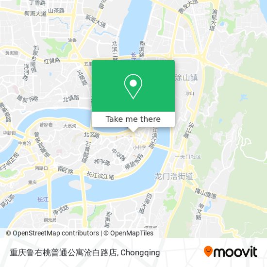 重庆鲁右桃普通公寓沧白路店 map