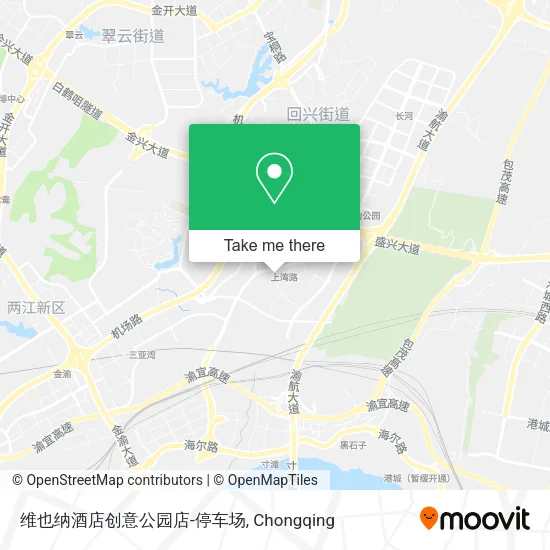 维也纳酒店创意公园店-停车场 map