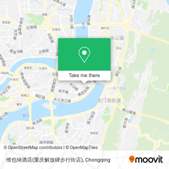 维也纳酒店(重庆解放碑步行街店) map