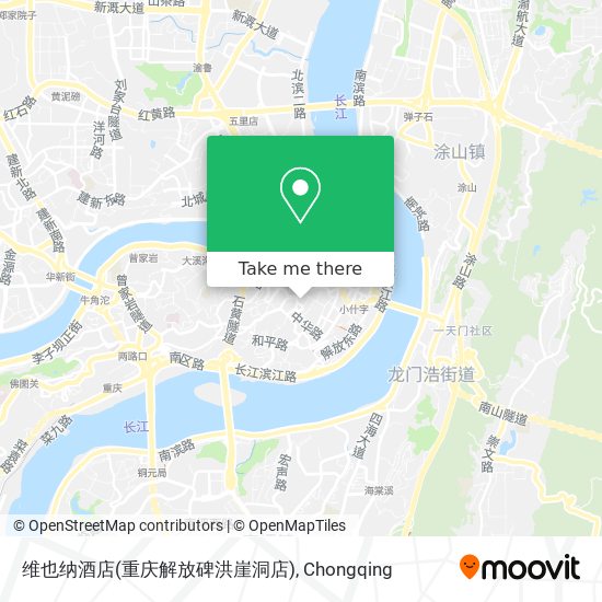 维也纳酒店(重庆解放碑洪崖洞店) map