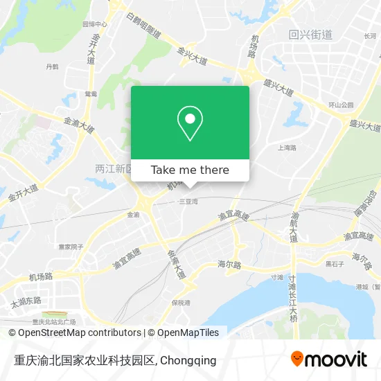 重庆渝北国家农业科技园区 map