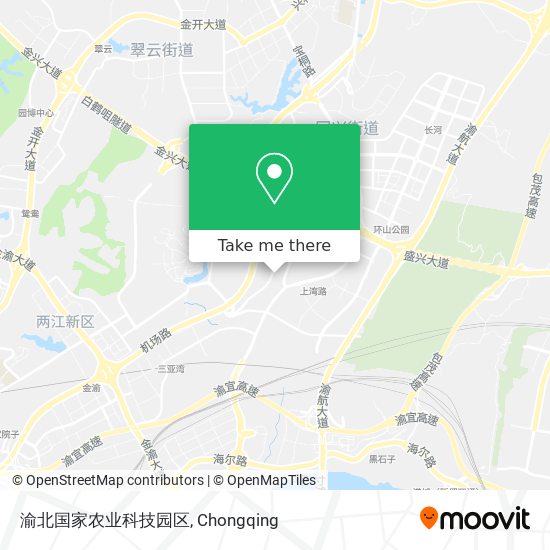 渝北国家农业科技园区 map