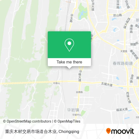 重庆木材交易市场道合木业 map