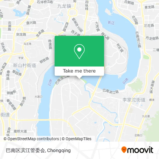 巴南区滨江管委会 map