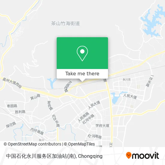 中国石化永川服务区加油站(南) map