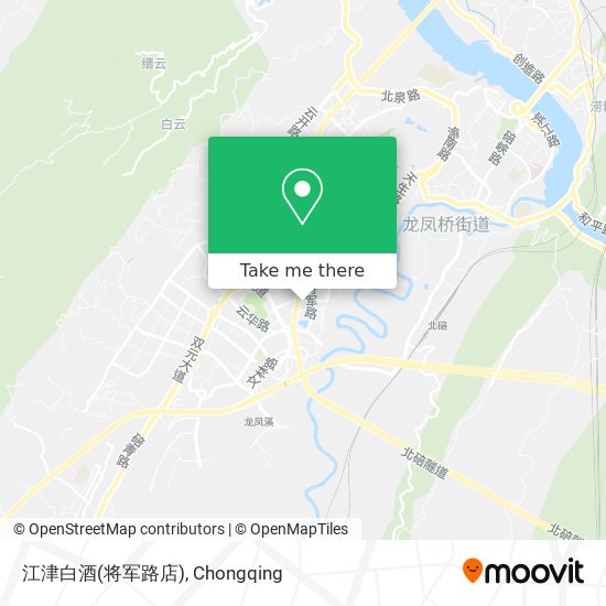 江津白酒(将军路店) map