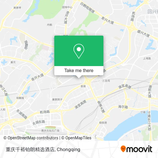 重庆千裕铂朗精选酒店 map