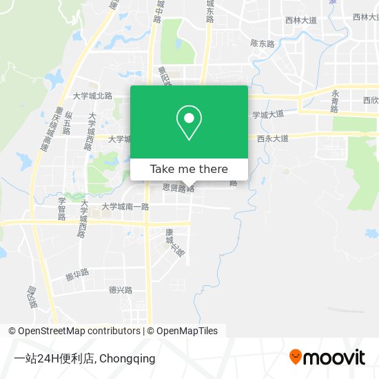 一站24H便利店 map