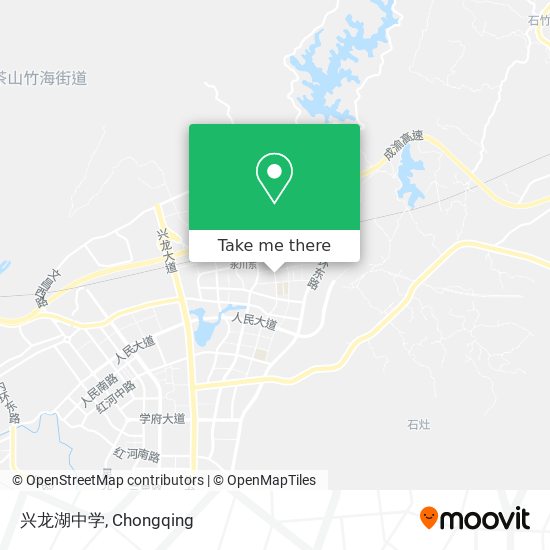 兴龙湖中学 map