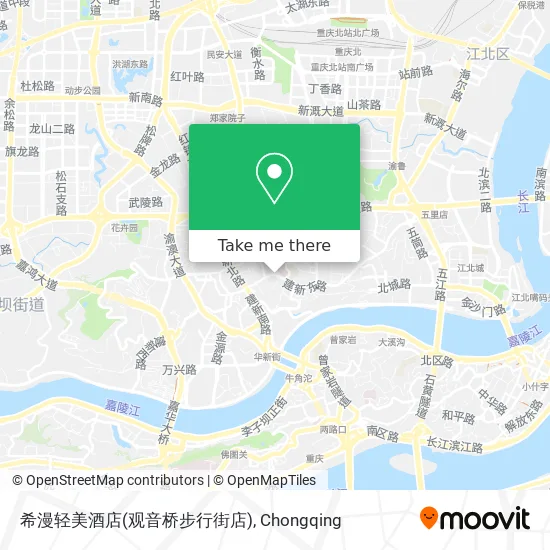希漫轻美酒店(观音桥步行街店) map