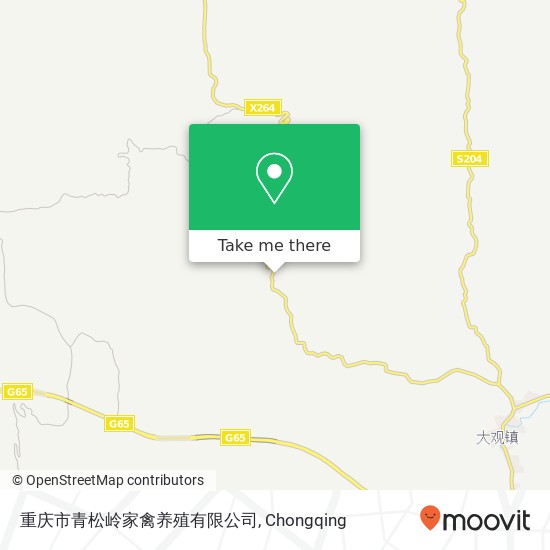 重庆市青松岭家禽养殖有限公司 map