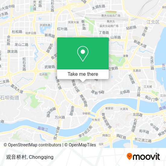 观音桥村 map