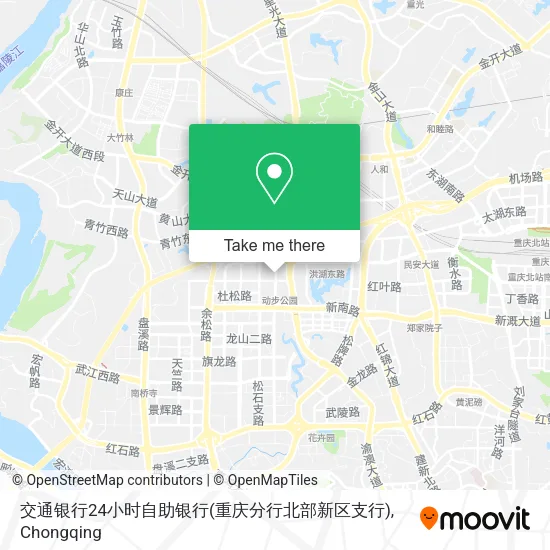 交通银行24小时自助银行(重庆分行北部新区支行) map