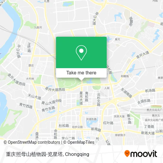 重庆照母山植物园-览星塔 map