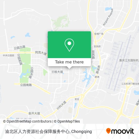 渝北区人力资源社会保障服务中心 map