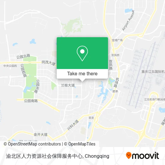 渝北区人力资源社会保障服务中心 map