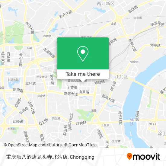 重庆顺八酒店龙头寺北站店 map