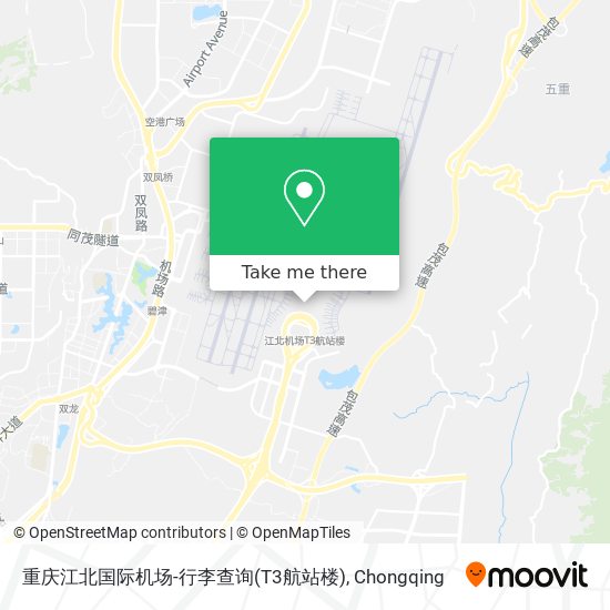 重庆江北国际机场-行李查询(T3航站楼) map