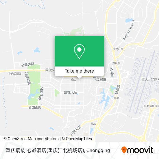 重庆鹿韵·心诚酒店(重庆江北机场店) map