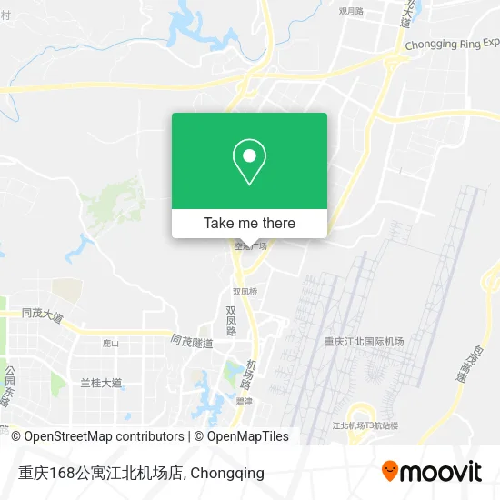 重庆168公寓江北机场店 map