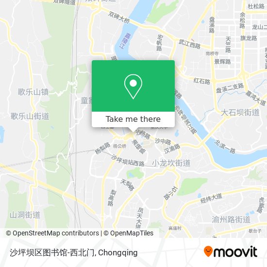 沙坪坝区图书馆-西北门 map