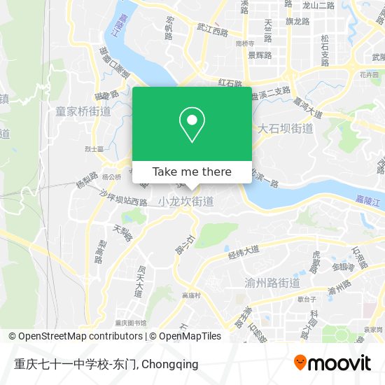 重庆七十一中学校-东门 map