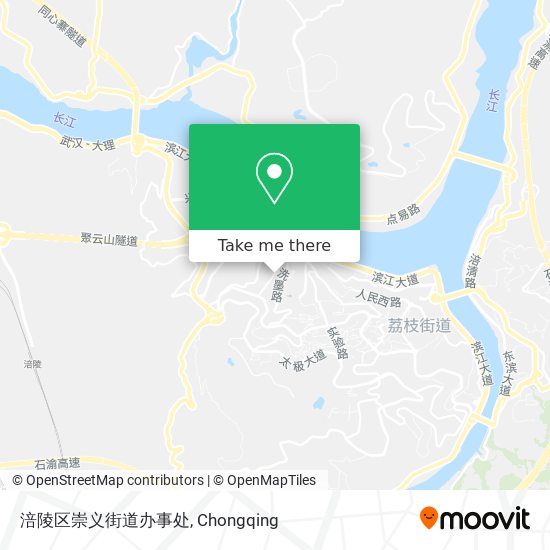 涪陵区崇义街道办事处 map