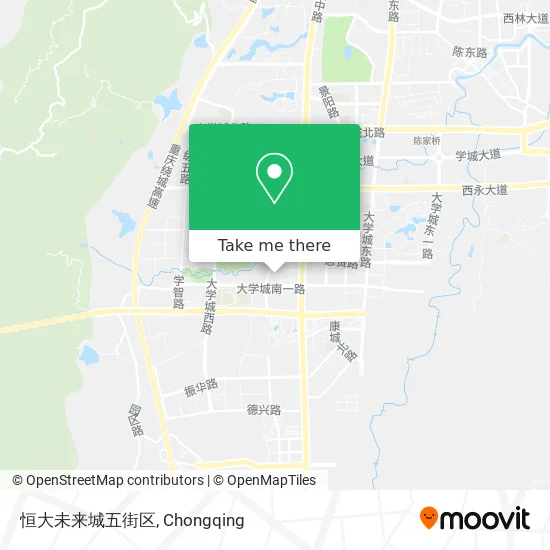 恒大未来城五街区 map