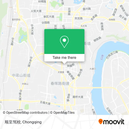 顺至驾校 map