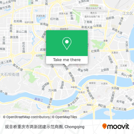 观音桥重庆市两新团建示范商圈 map