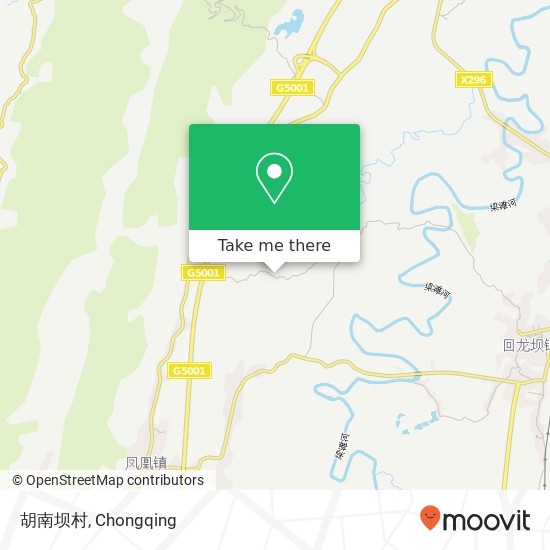 胡南坝村 map