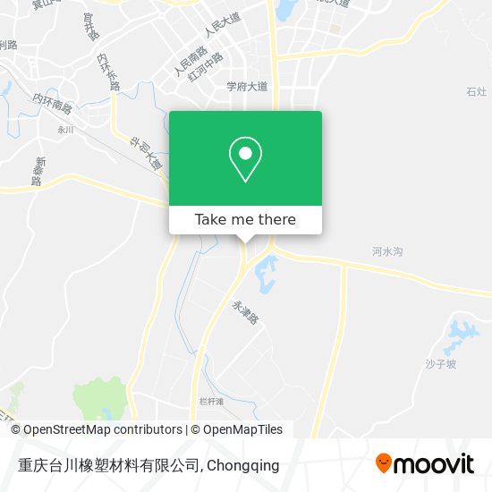 重庆台川橡塑材料有限公司 map