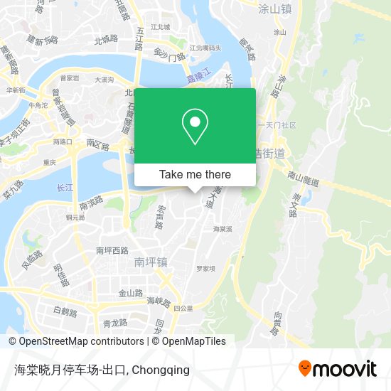 海棠晓月停车场-出口 map