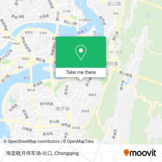 海棠晓月停车场-出口 map