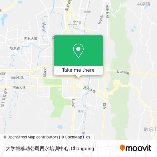 大学城移动公司西永培训中心 map