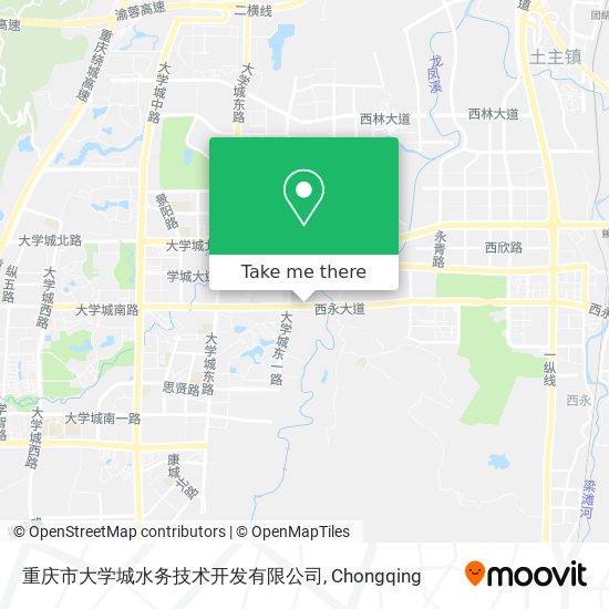 重庆市大学城水务技术开发有限公司 map