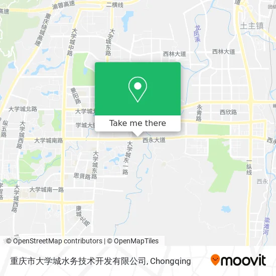 重庆市大学城水务技术开发有限公司 map